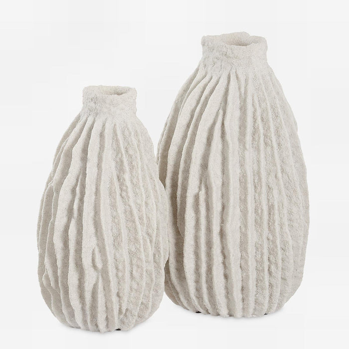 Uttermost Ivory Ridge Vases - Set of 2
