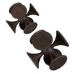 Uttermost Balanced Harmony Dark Wooden Sculptures - Set of 2