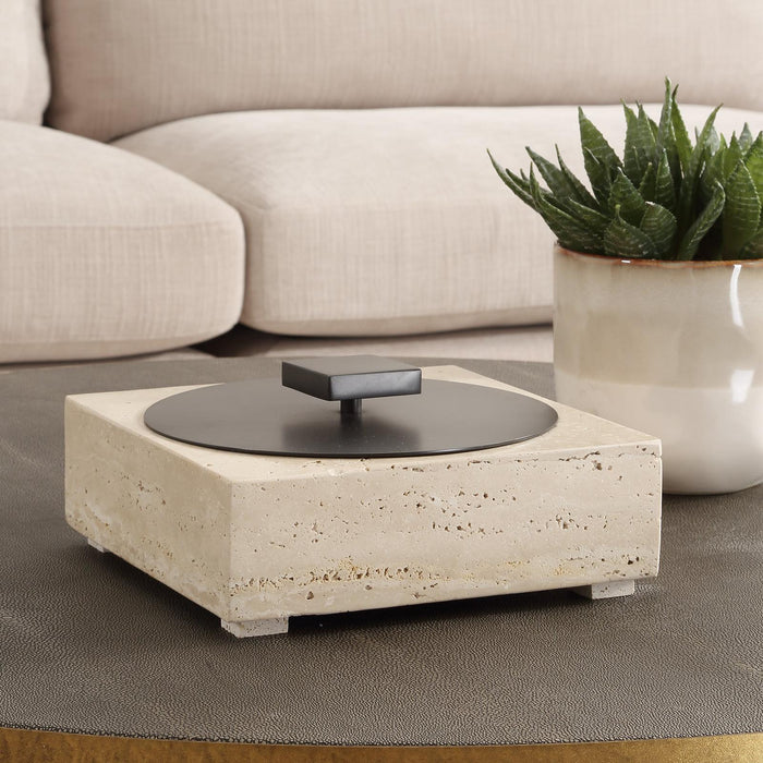 Uttermost Tural Luxe Travertine Box