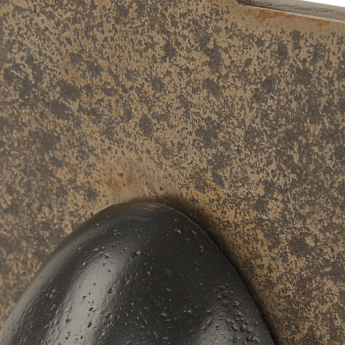 Uttermost Geometric Echoes Bronze Sculptures - Set of 3