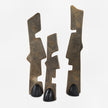 Uttermost Geometric Echoes Bronze Sculptures - Set of 3