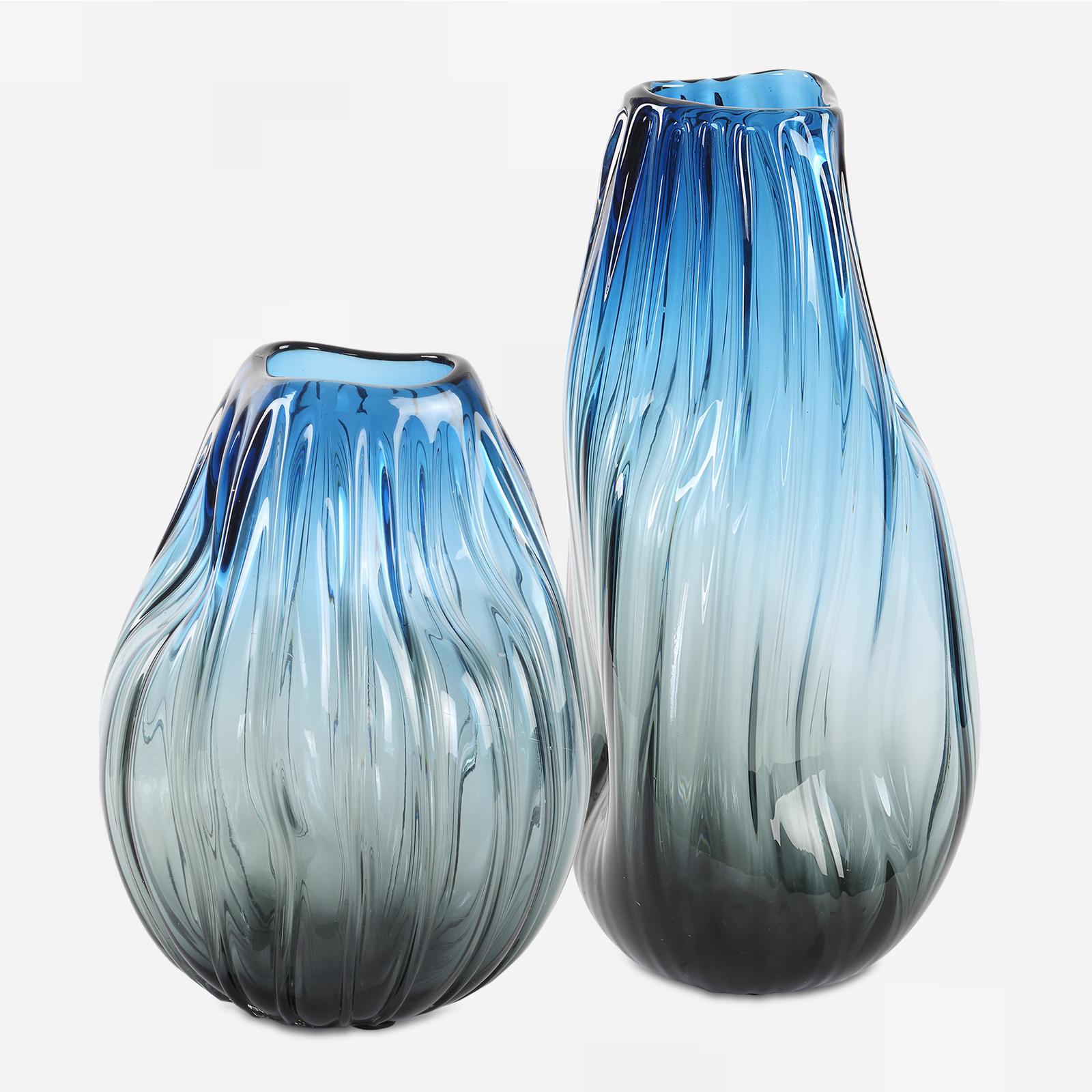 Uttermost Midnight Horizon Vases - Set of 2