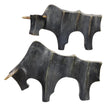 Uttermost Regal Bull Bronze Sculptures - Set of 2