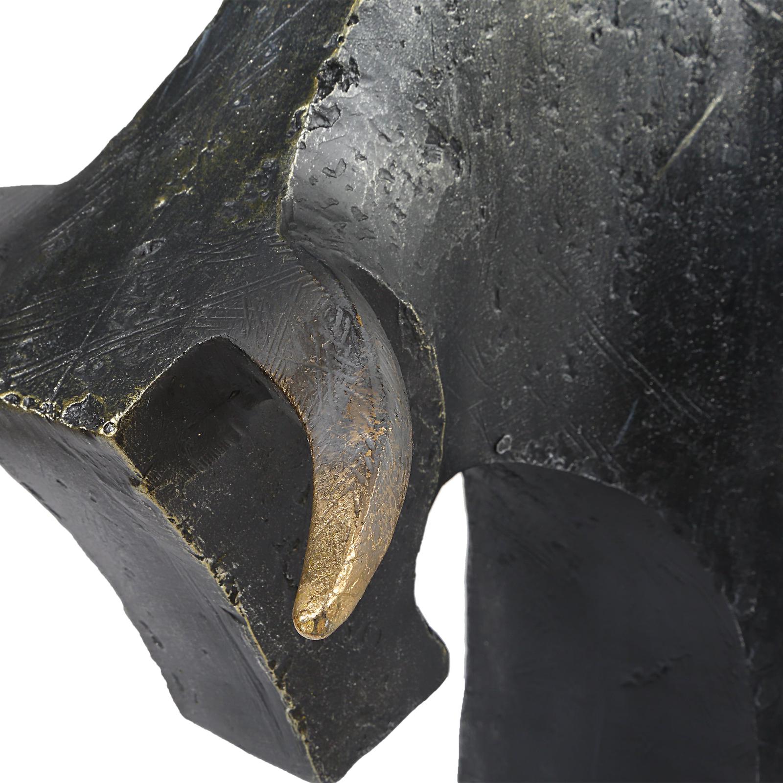 Uttermost Regal Bull Bronze Sculptures - Set of 2