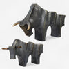 Uttermost Regal Bull Bronze Sculptures - Set of 2