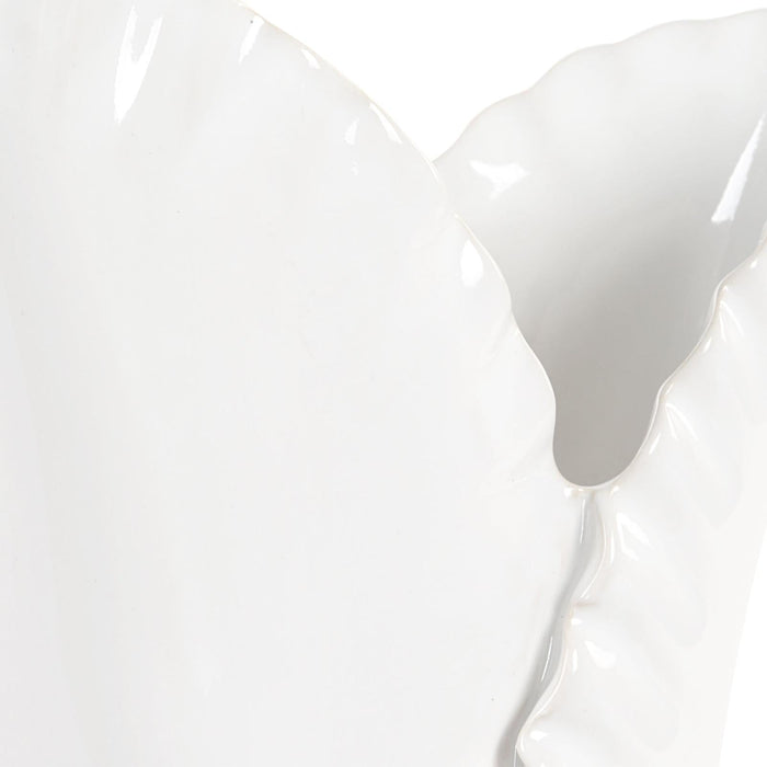 Uttermost Leafscape White Vases - Set of 2