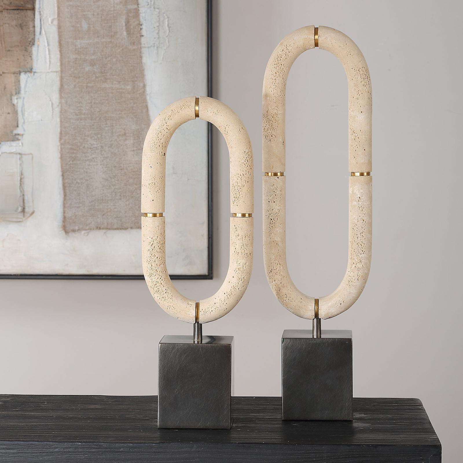 Uttermost Oval Sculptures Fusion - Set of 2