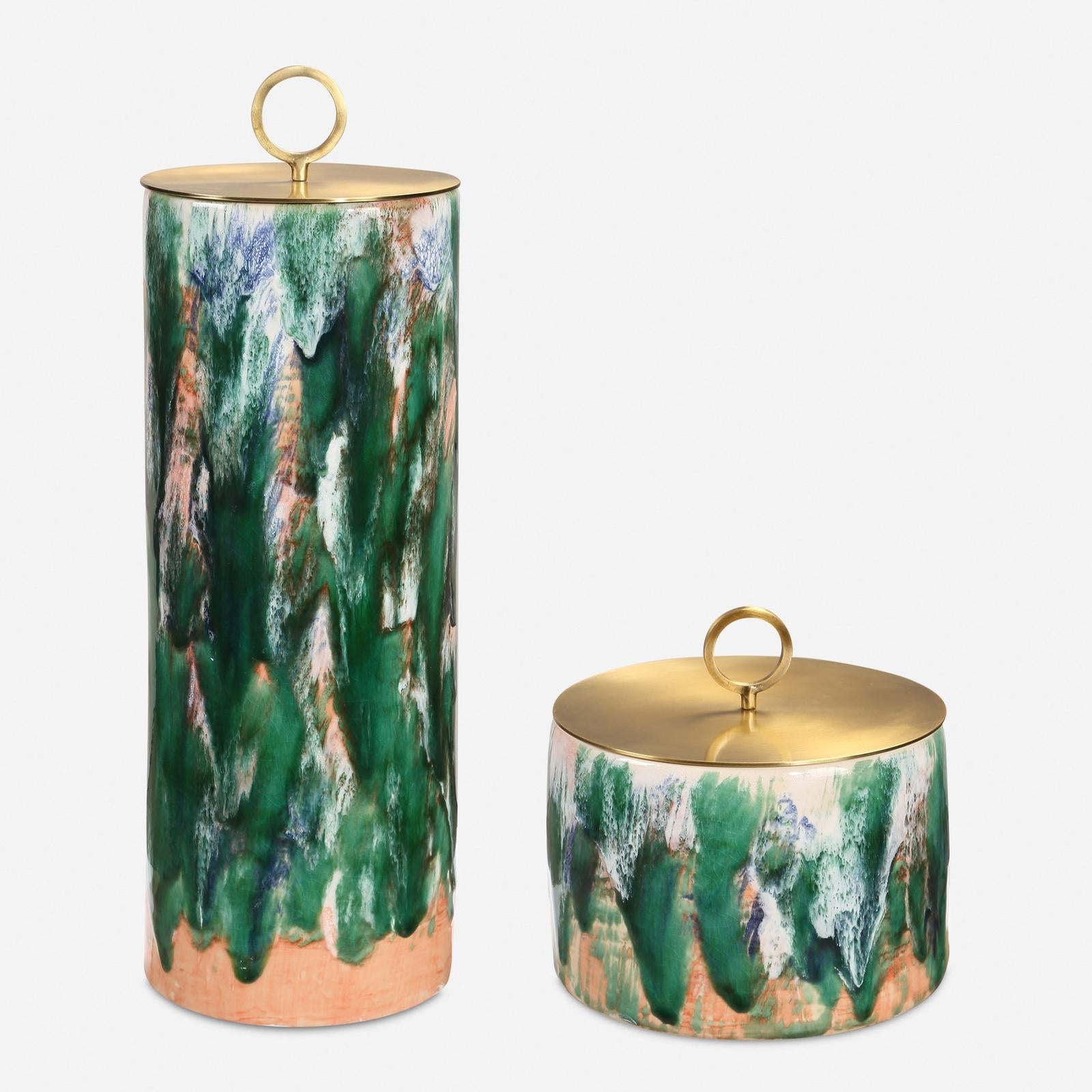 Uttermost Sylvie Ceramic Containers - Set of 2