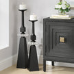 Uttermost Ebon Glow Floor Candleholders - Set of 2