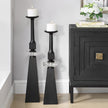 Uttermost Ebon Glow Floor Candleholders - Set of 2