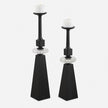 Uttermost Ebon Glow Floor Candleholders - Set of 2