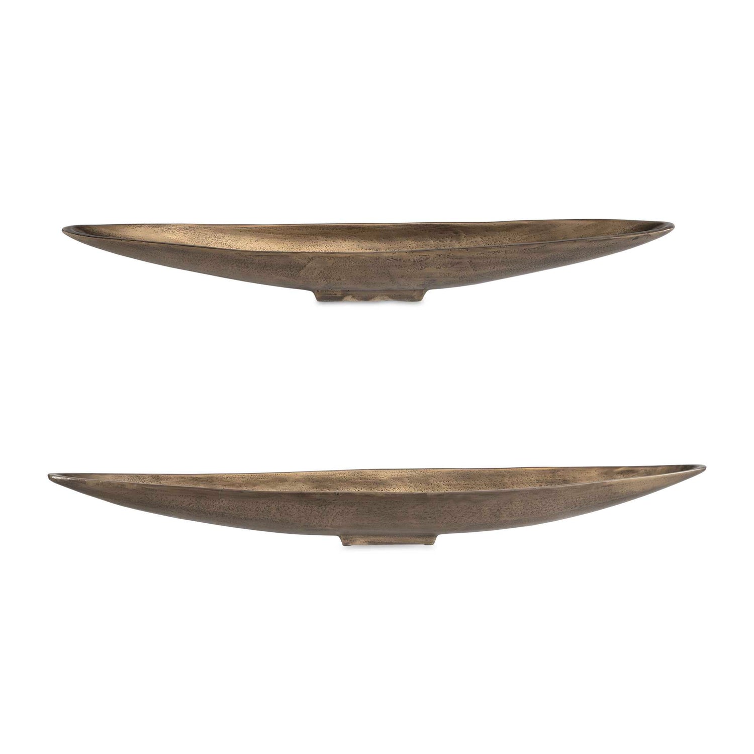Uttermost River Run Antique Brass Bowls - Set of 2