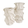 Uttermost Ripple Crest White Vases - Set of 2