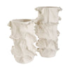 Uttermost Ripple Crest White Vases - Set of 2