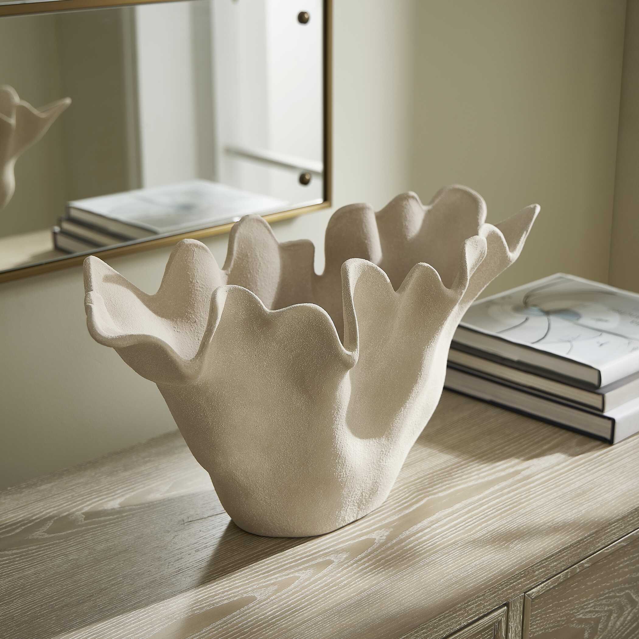 Uttermost Sand Dune Outdoor Ceramic Bowl