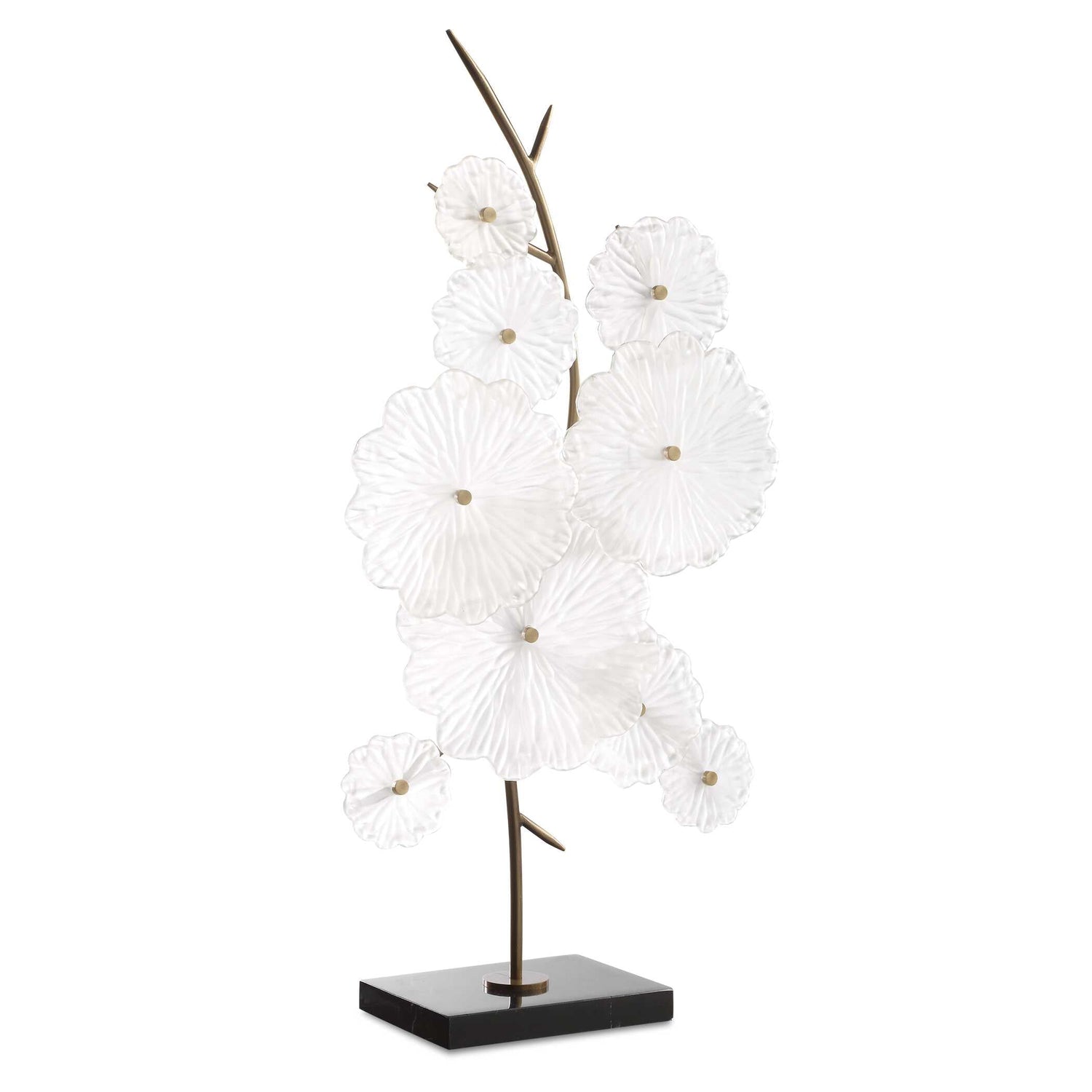 Uttermost Glass Garden Table Sculpture