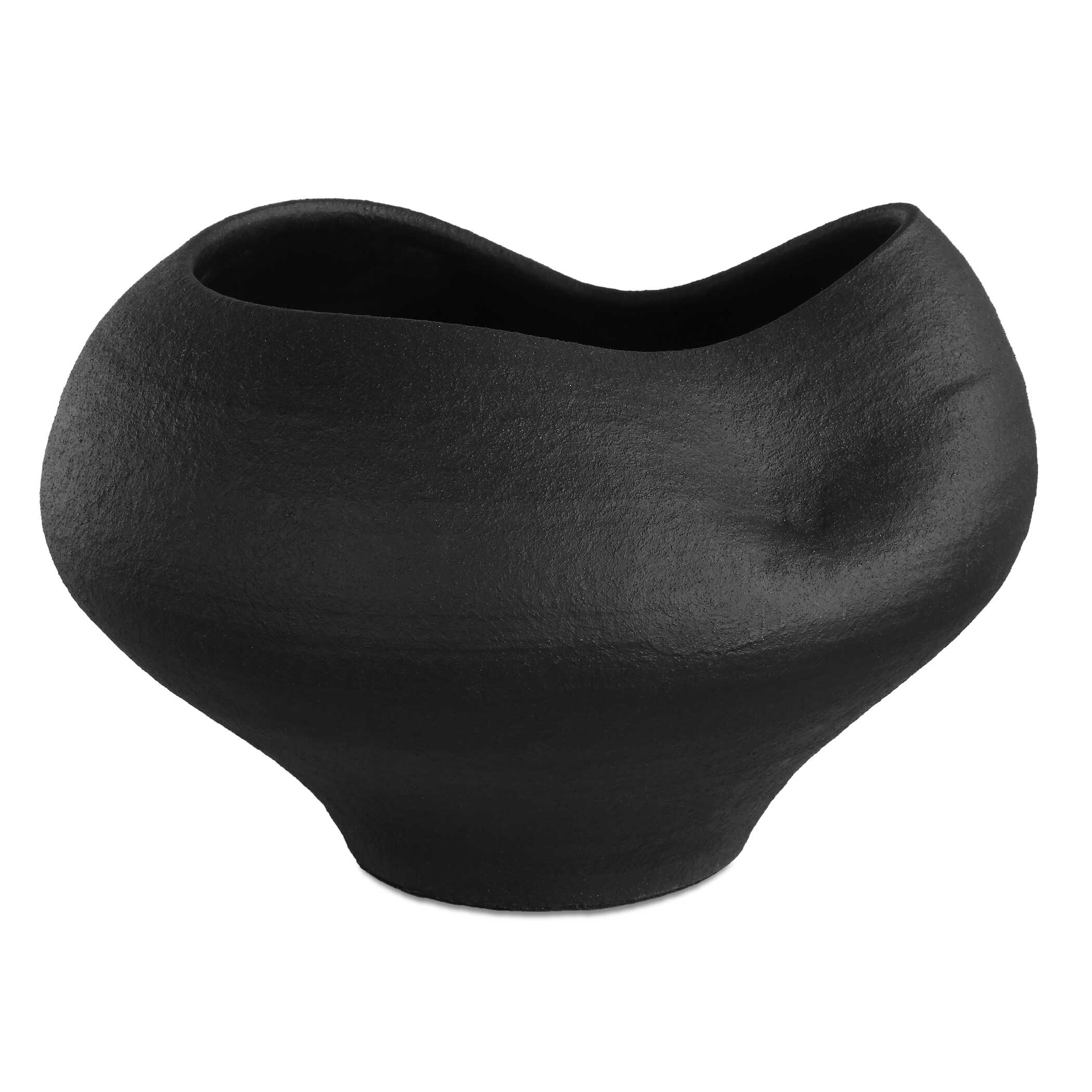 Uttermost Nocturne Textured Black Bowl