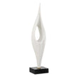 Uttermost Fluid Drop White Stone Sculpture