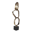 Uttermost Loopform Brass Ring Sculpture