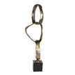 Uttermost Loopform Brass Ring Sculpture