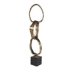 Uttermost Loopform Brass Ring Sculpture