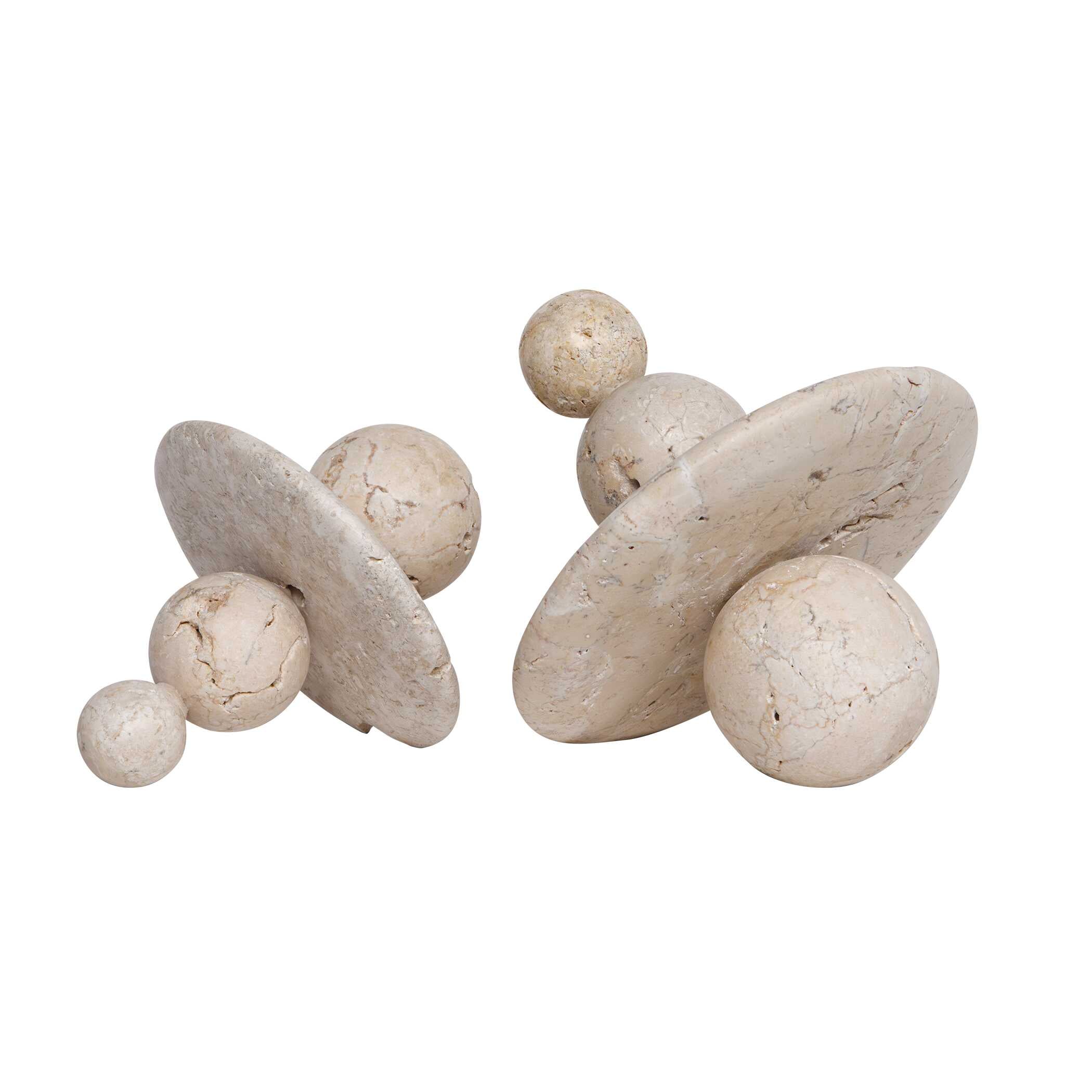 Uttermost Quarried Stone Indoor-Outdoor Sculptures, Set/2