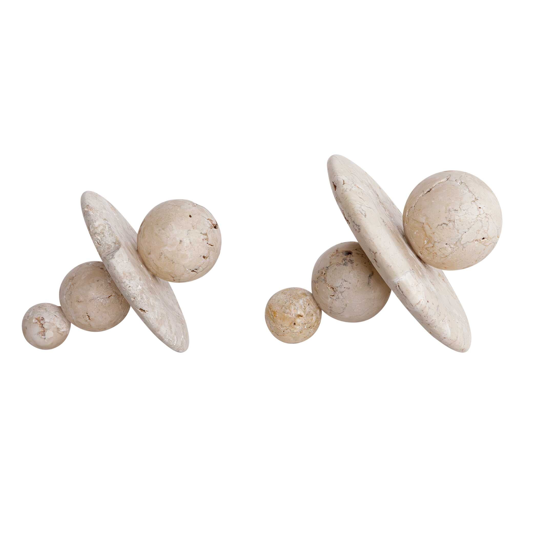 Uttermost Quarried Stone Indoor-Outdoor Sculptures, Set/2
