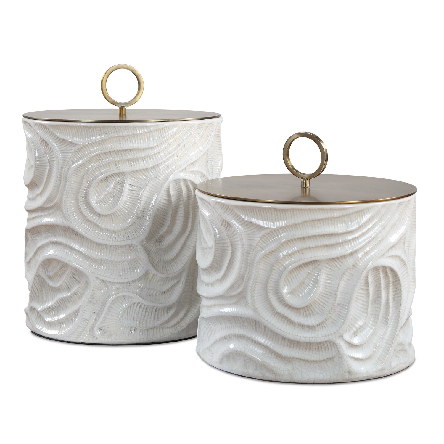 Uttermost Ivory Tide Canisters, Set/2