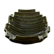 Uttermost Harbor Ridge Olive Green Bowl