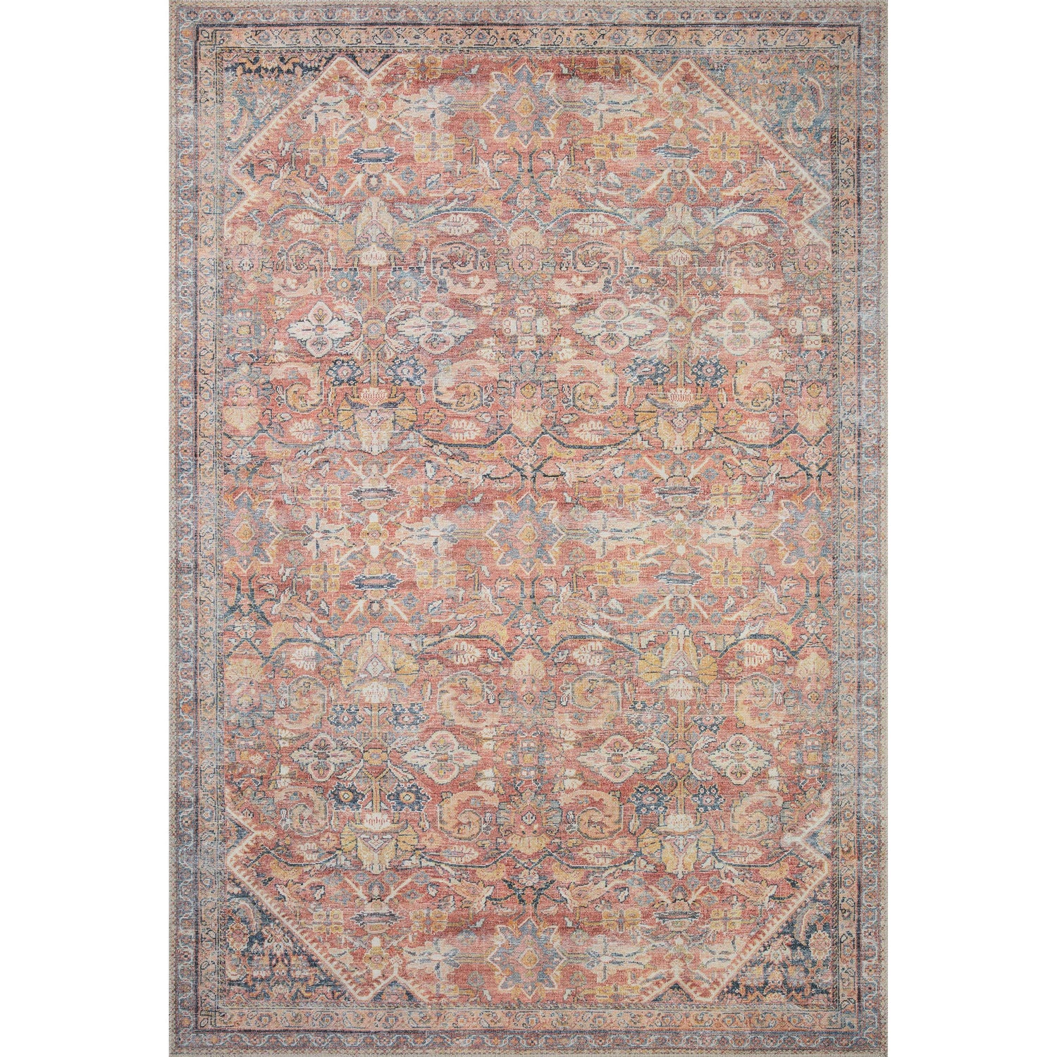 Loloi II Adrian ADR-02 Rust / Denim Rug