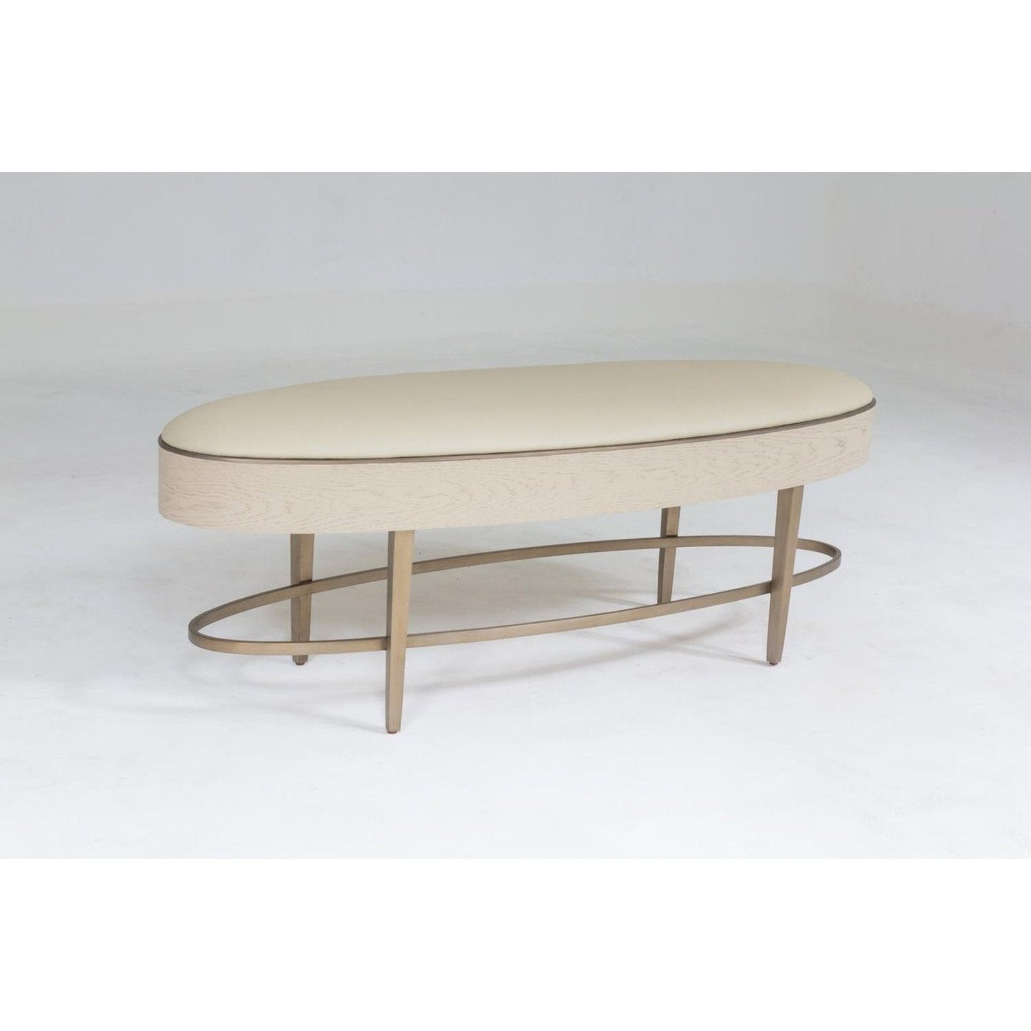 Global Views Ivory Ellipse Bench Clearance