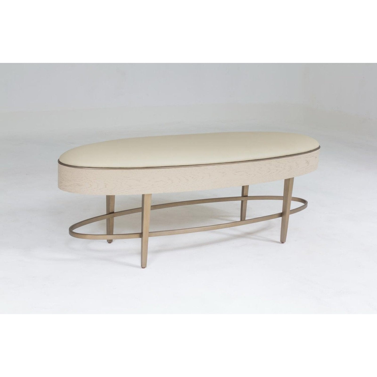 Global Views Ivory Ellipse Bench Clearance