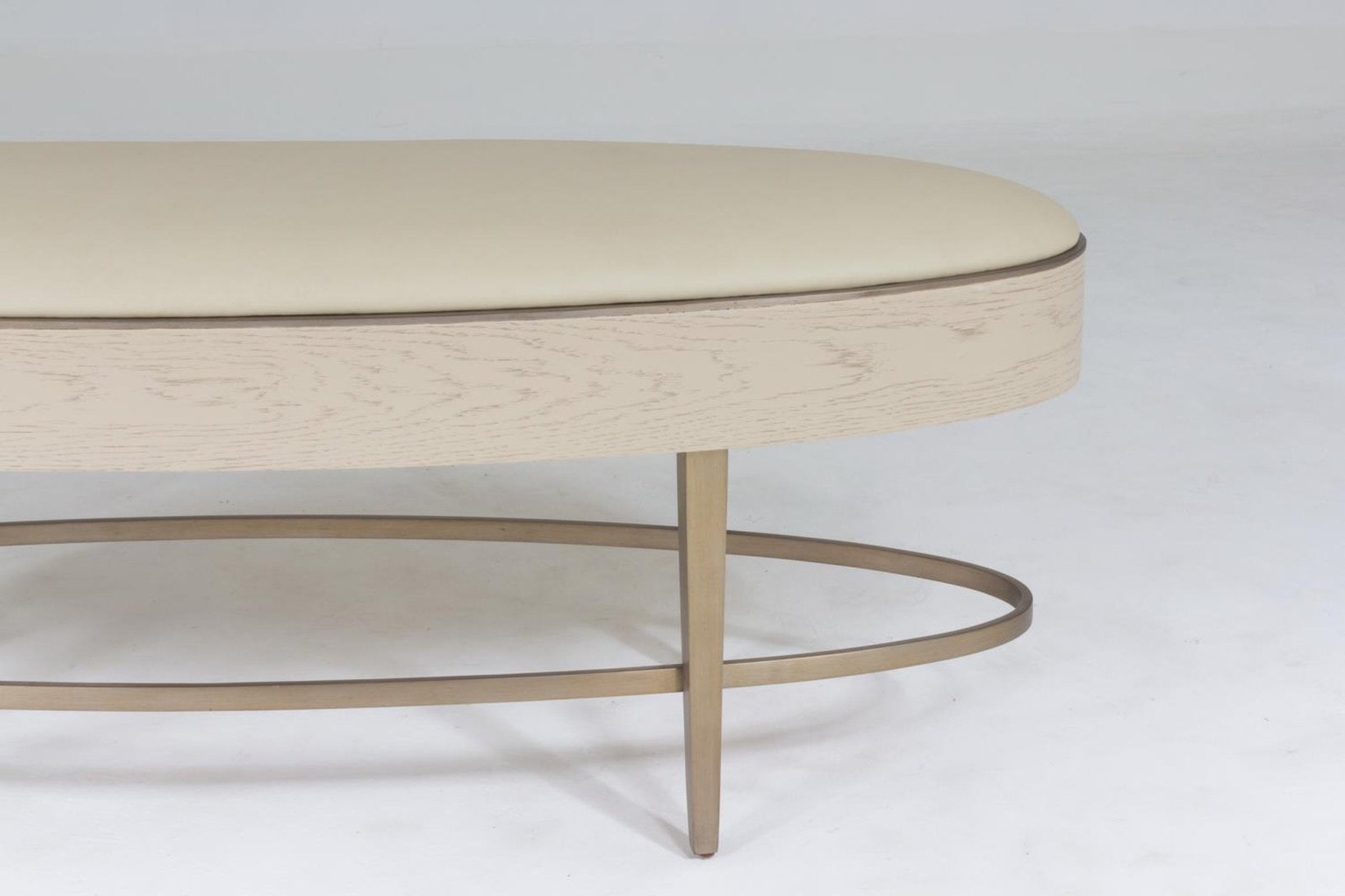 Global Views Ivory Ellipse Bench Clearance