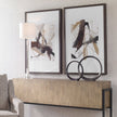 Uttermost Burgundy Interjection Abstract Prints - Set of 2