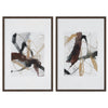 Uttermost Burgundy Interjection Abstract Prints - Set of 2