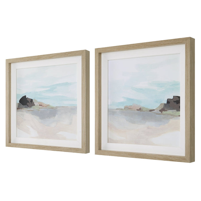 Uttermost Glacial Coast Framed Prints - Set of 2