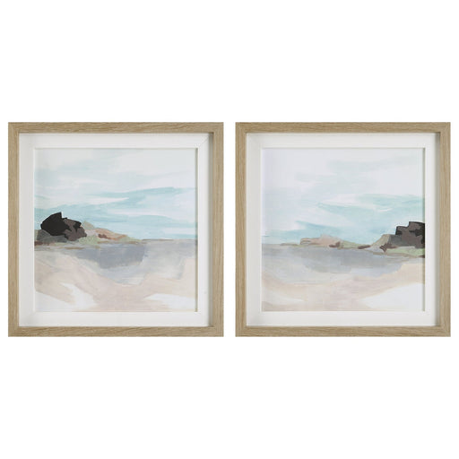 Uttermost Glacial Coast Framed Prints - Set of 2