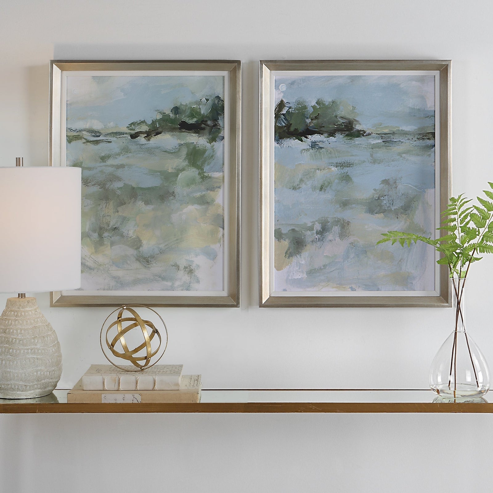 Uttermost Far Away View Framed Prints - Set of 2