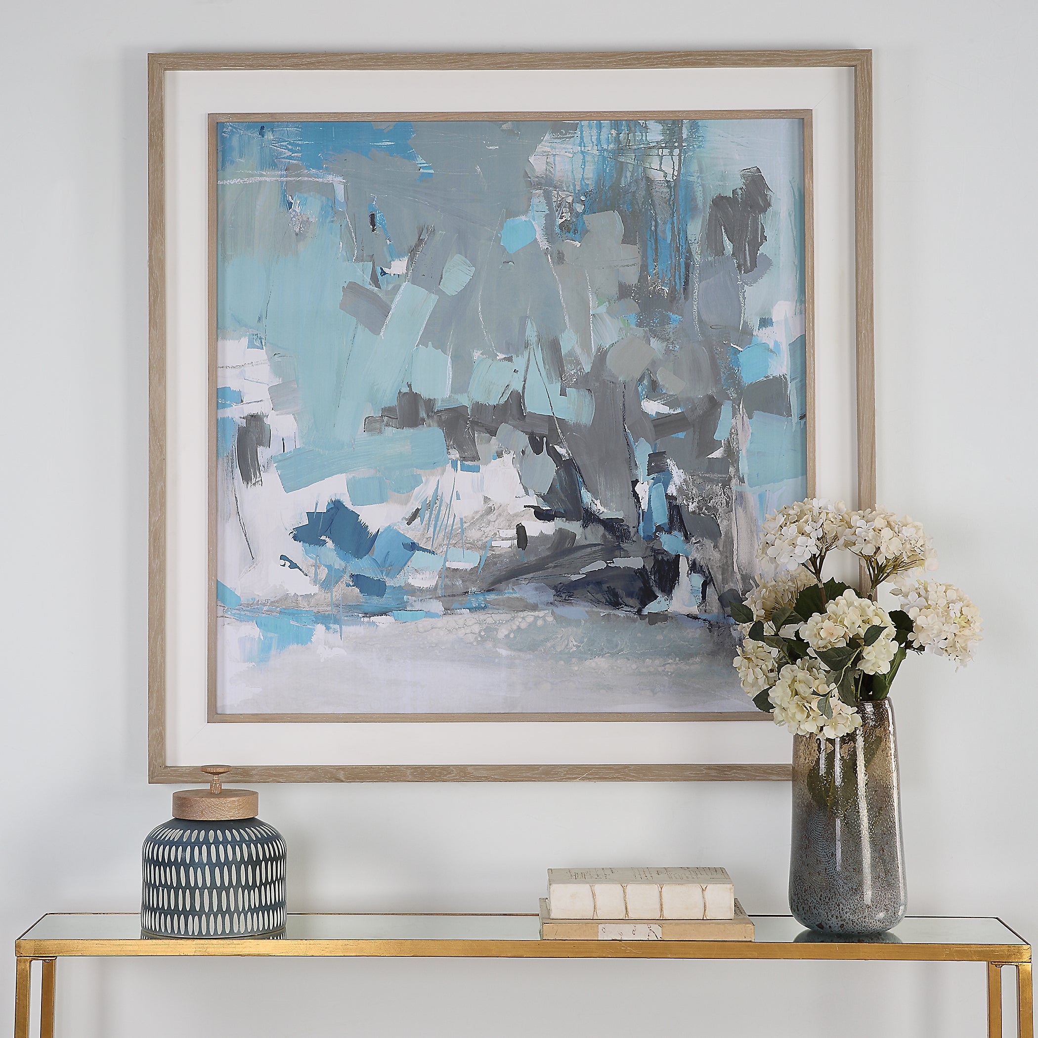 Uttermost Misty Moonlight Abstract Framed Print Clearance