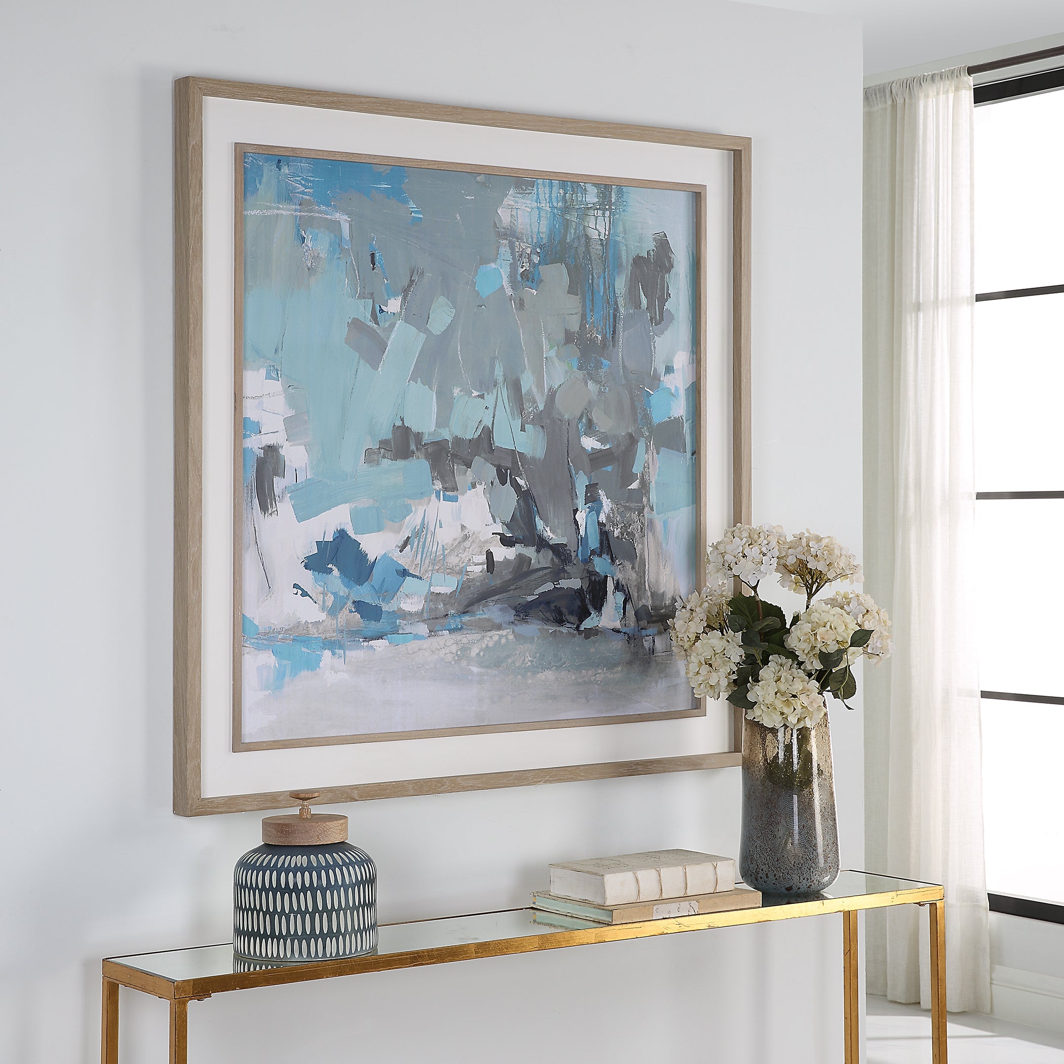 Uttermost Misty Moonlight Abstract Framed Print Clearance