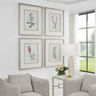 Uttermost Heirloom Blooms Study Framed Prints - Set of 4