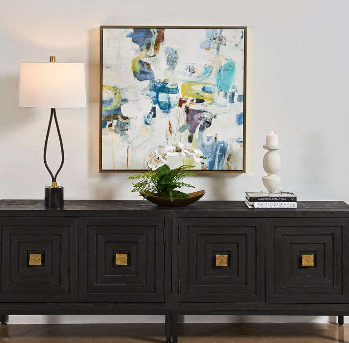 Uttermost Rolling Onward Framed Abstract Art