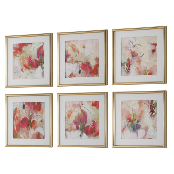 Uttermost Fresh Start Abstract Prints - Set of 6
