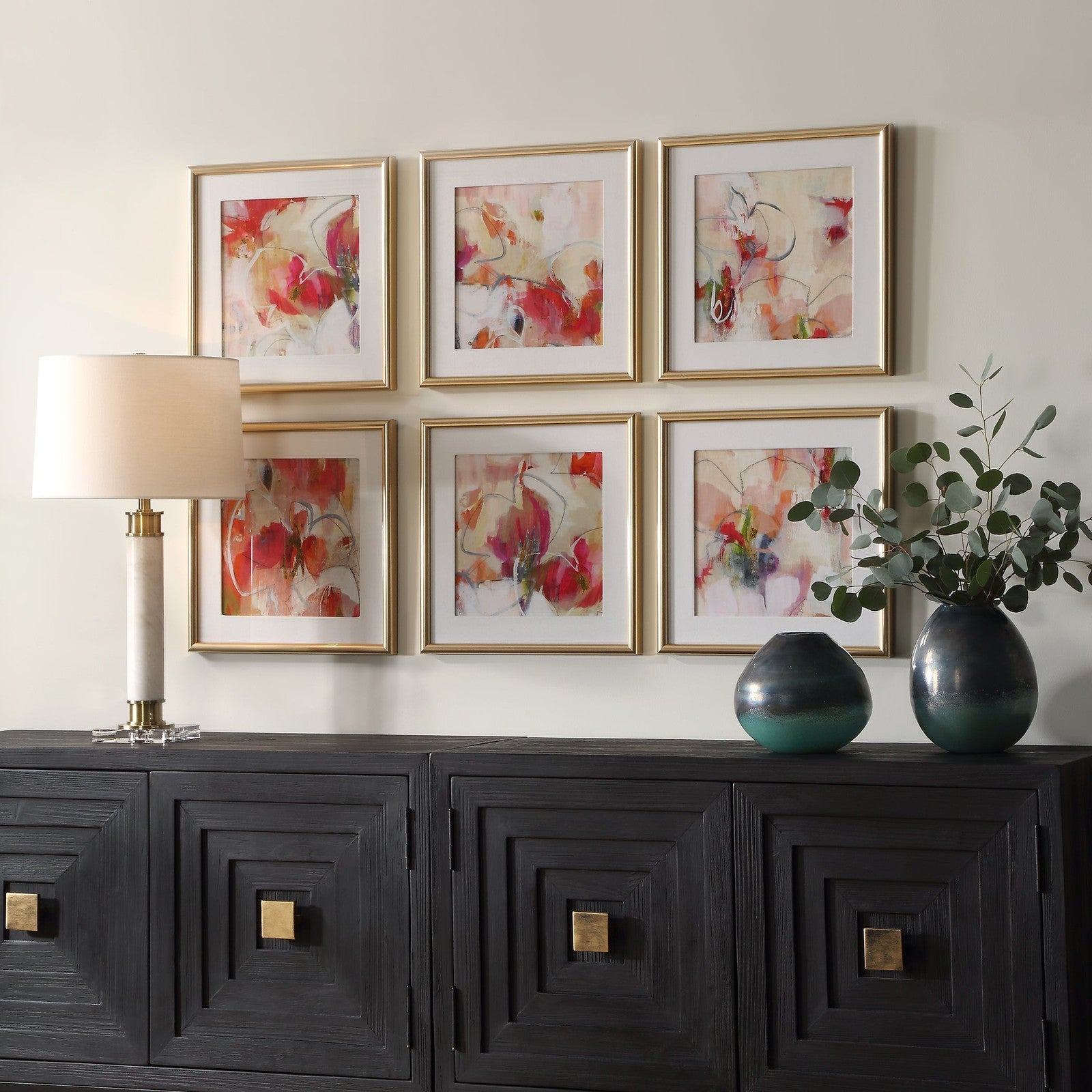 Uttermost Fresh Start Abstract Prints - Set of 6