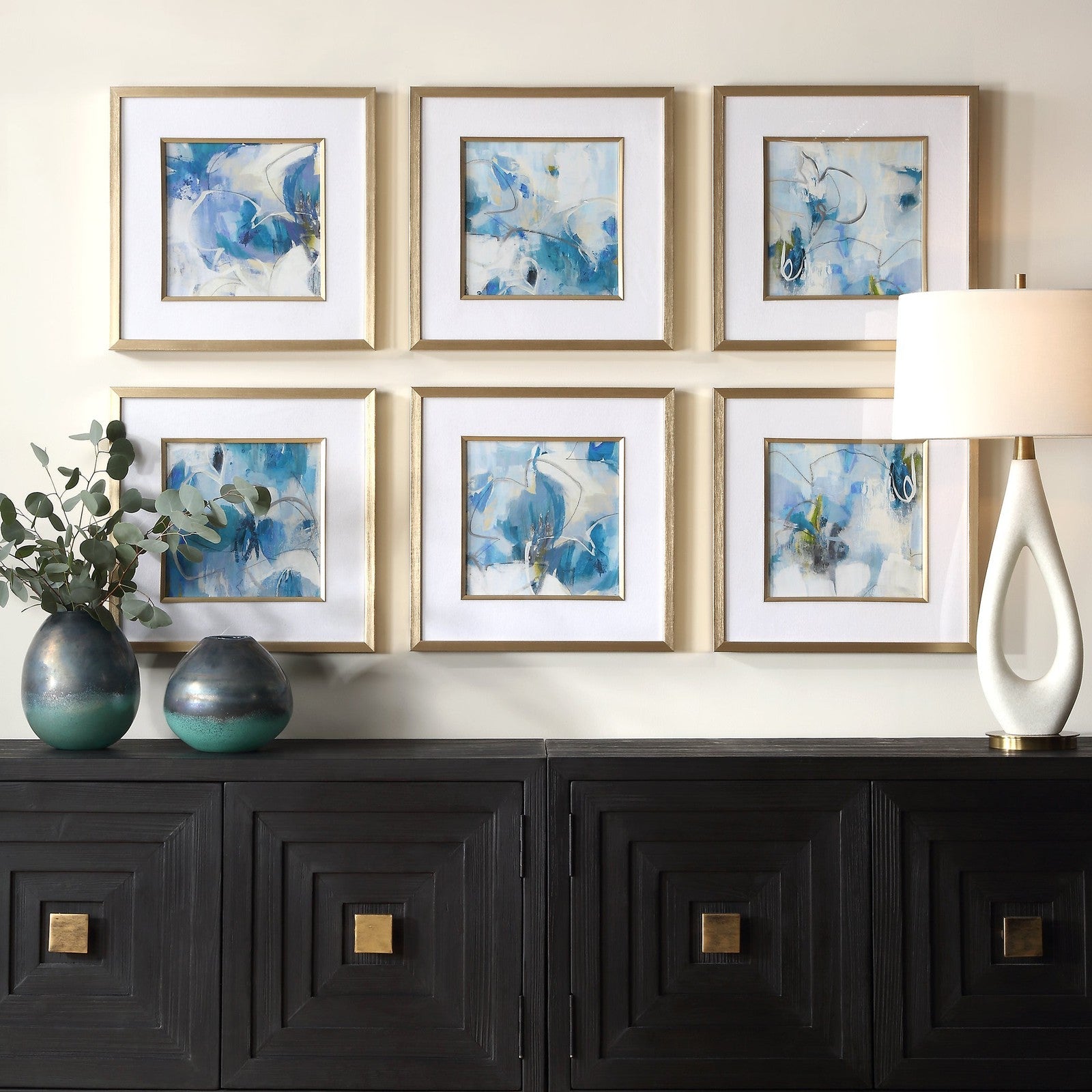 Uttermost Fresh Start Abstract Prints - Set of 6