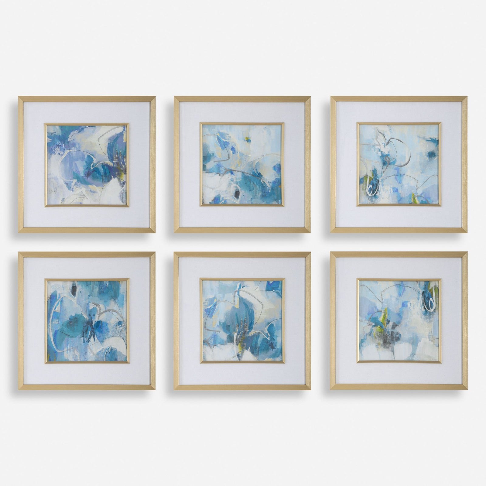 Uttermost Fresh Start Abstract Prints - Set of 6