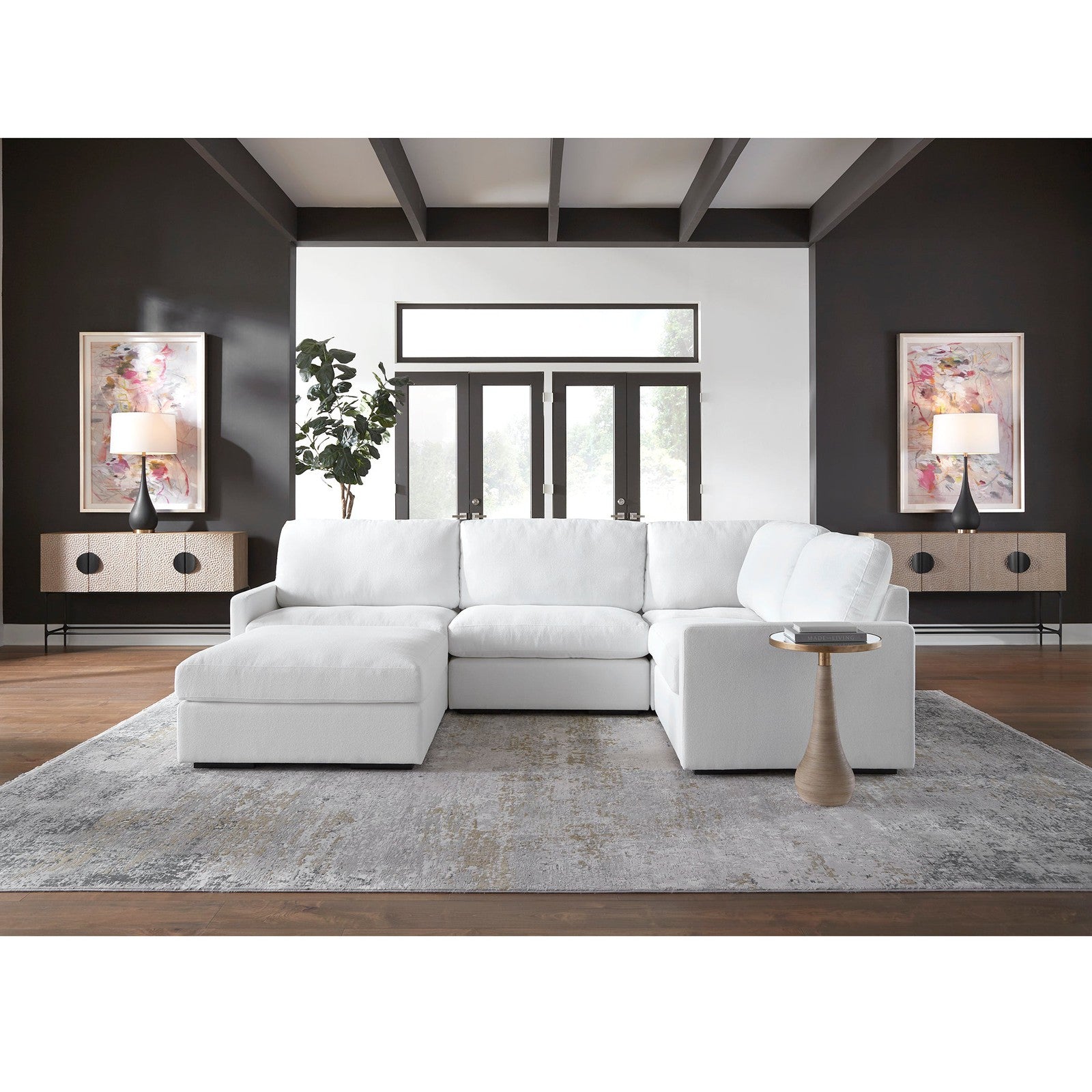 Uttermost Metropolitan Rush Abstract Prints - Set of 2