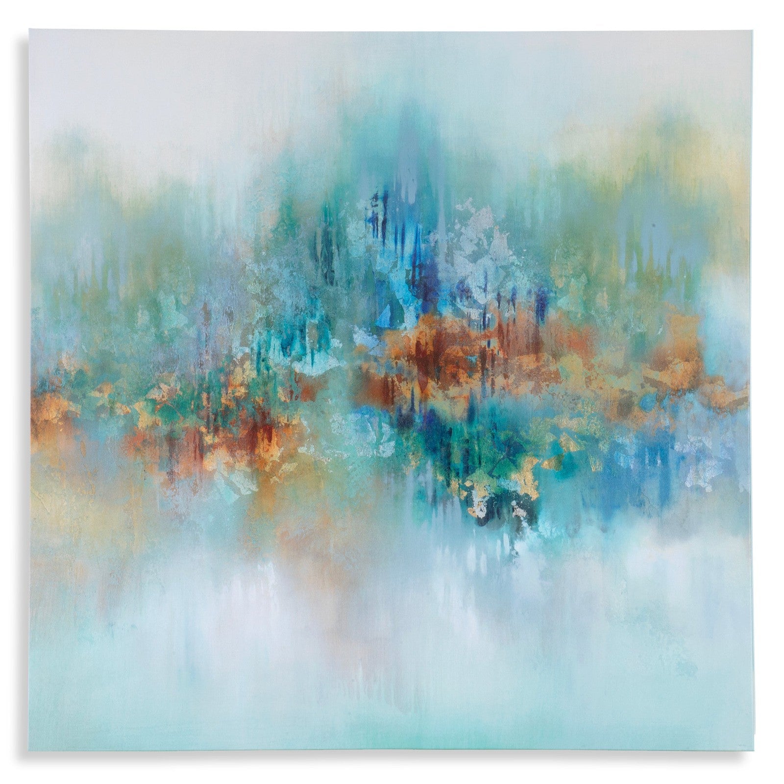 Modern Accents Earthtones Frameless Giclee On Canvas