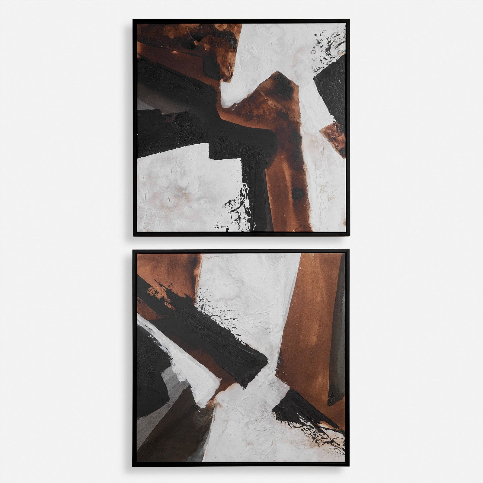 Uttermost Tactile Inspiration Framed Abstract Art - Set of 2