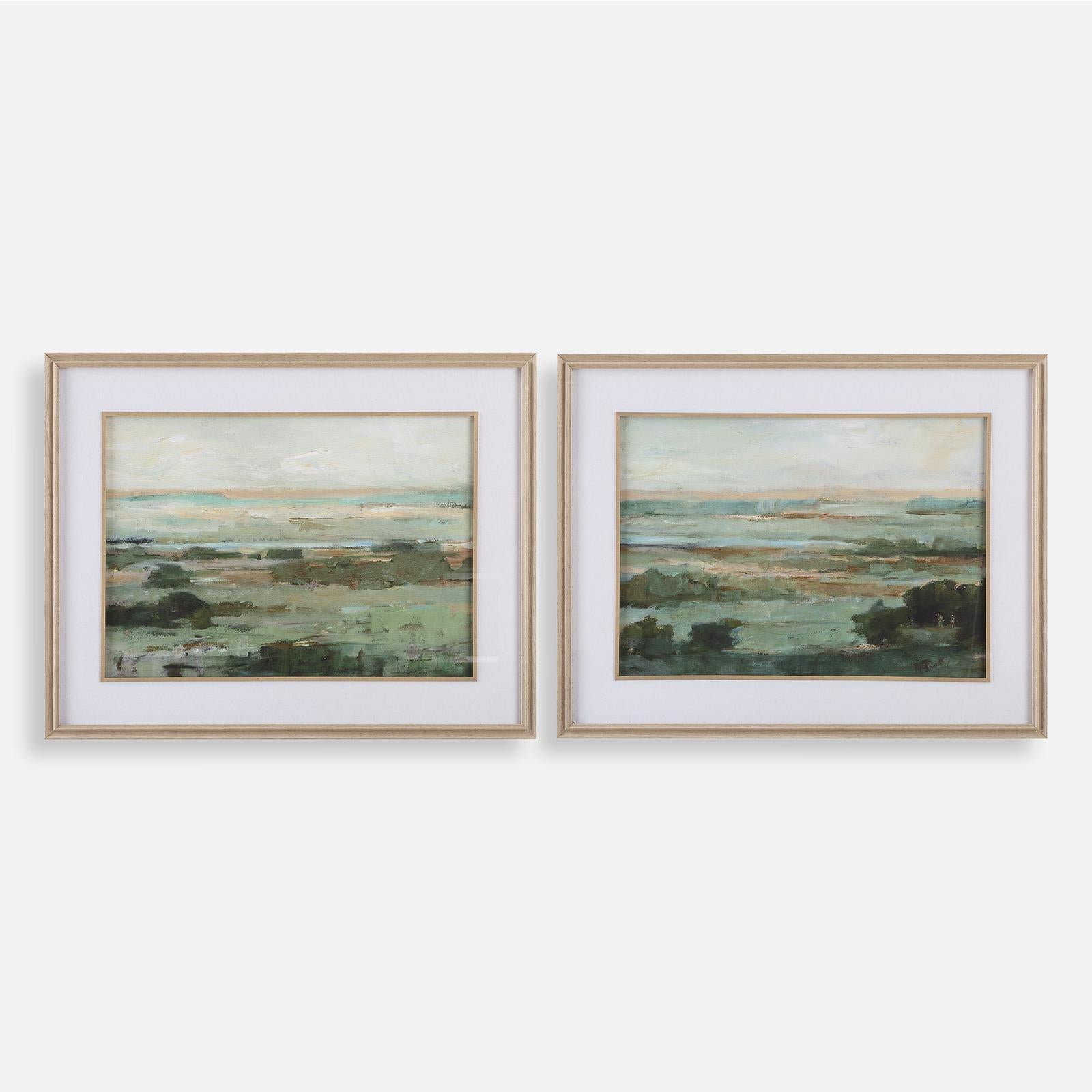 Uttermost Warm Valley Framed Prints - Set of 2